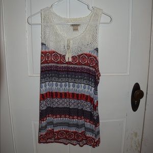 Lucky Brand racer back flowy tank